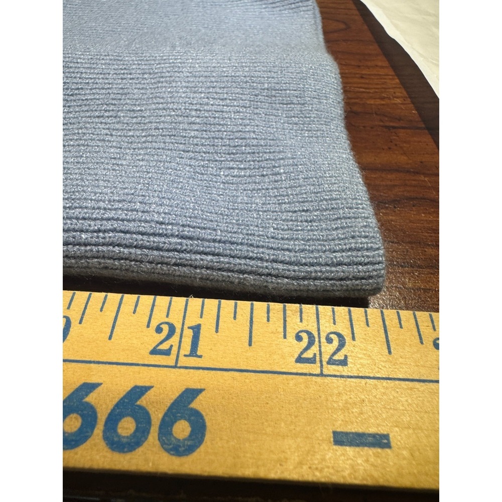 Sioni Blue Short Sleeve Knit Sweater Medium Stretch Sheer Mesh Inlay Cottagecore - Picture 10 of 12